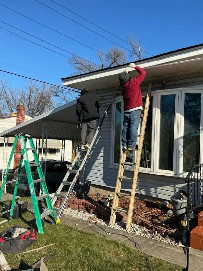 Restoration crew performing exterior repair in Chico